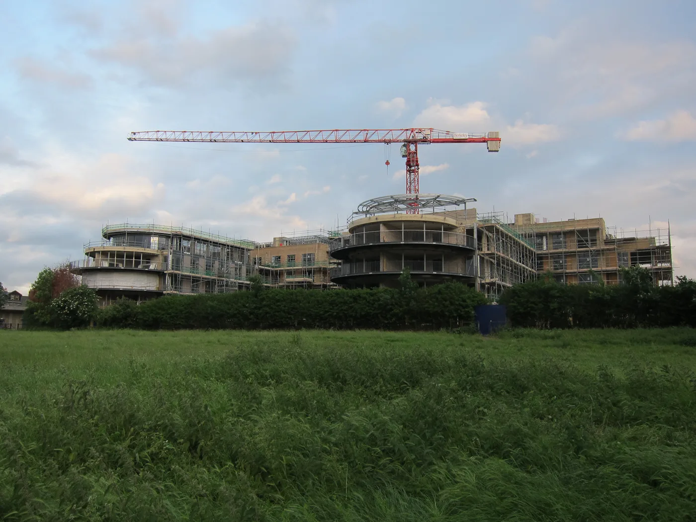 New homes going up in Cambridge. The picture is a general view of building in the city and does not show a site allocated in the new Local Plan